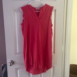 Pink shift dress